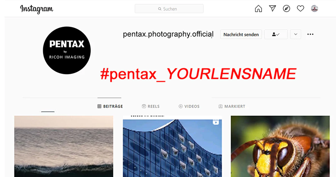 Connect with PENTAX users around the world with PENTAX lens hashtags ...